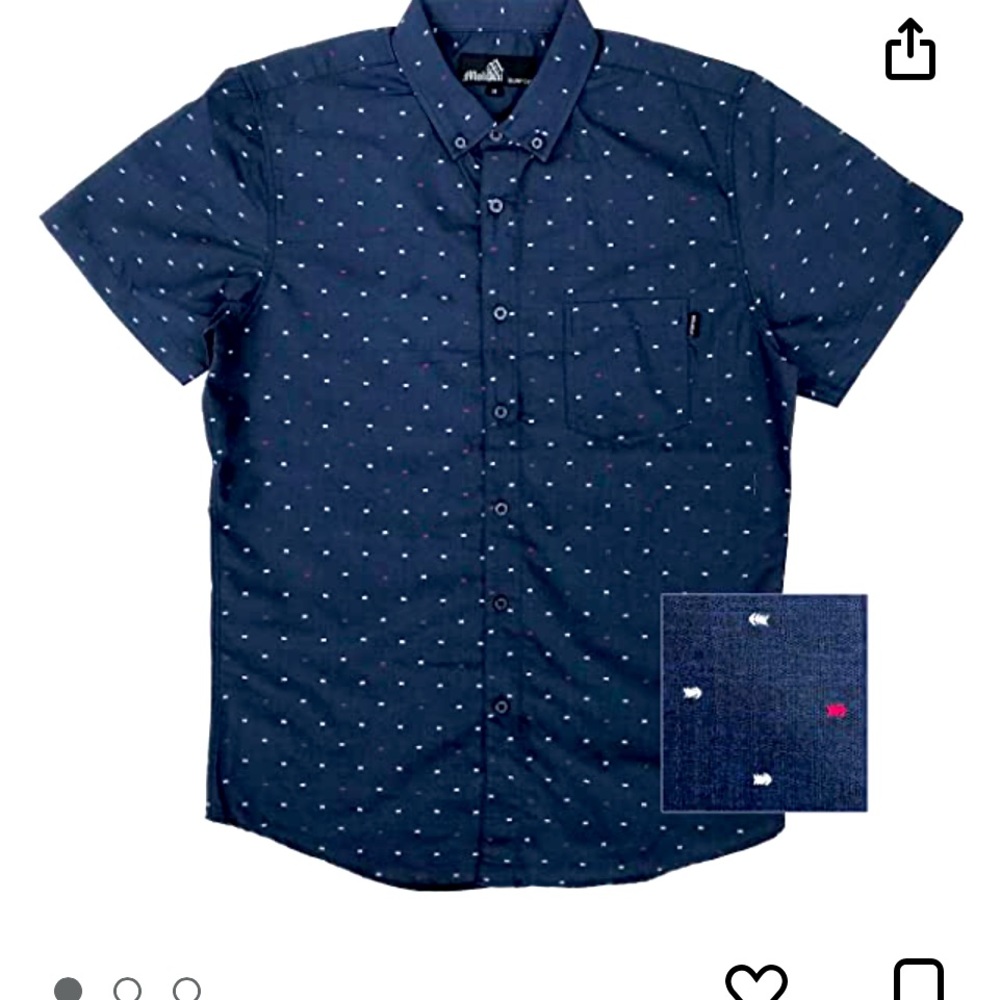 Molokai Surf Button Down Slim Fit Hawaiian Short Sleeve Shirts